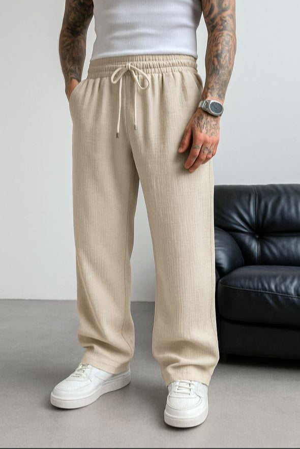 Otrizz Lenasso Müslin Kumaş Baggy Pantolon