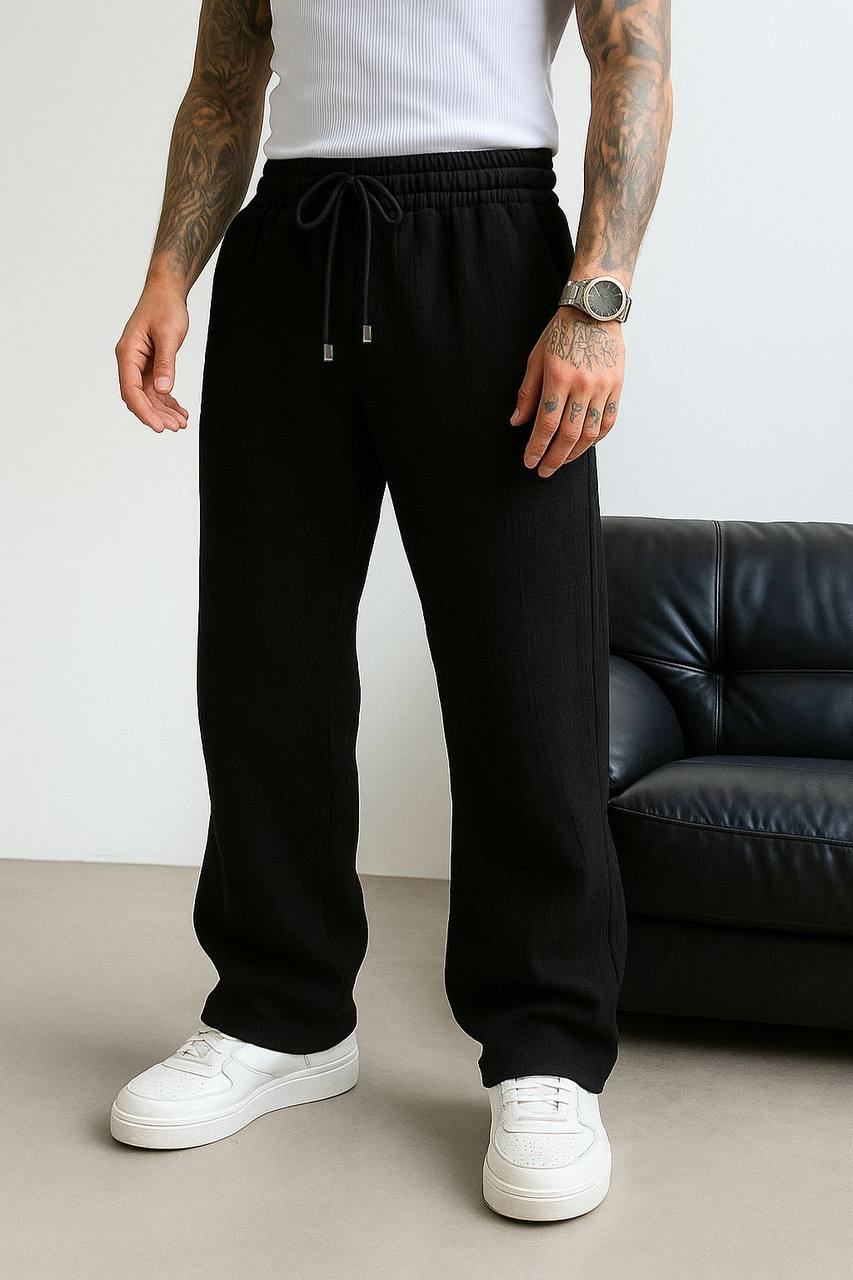 Otrizz Lenasso Müslin Kumaş Baggy Pantolon