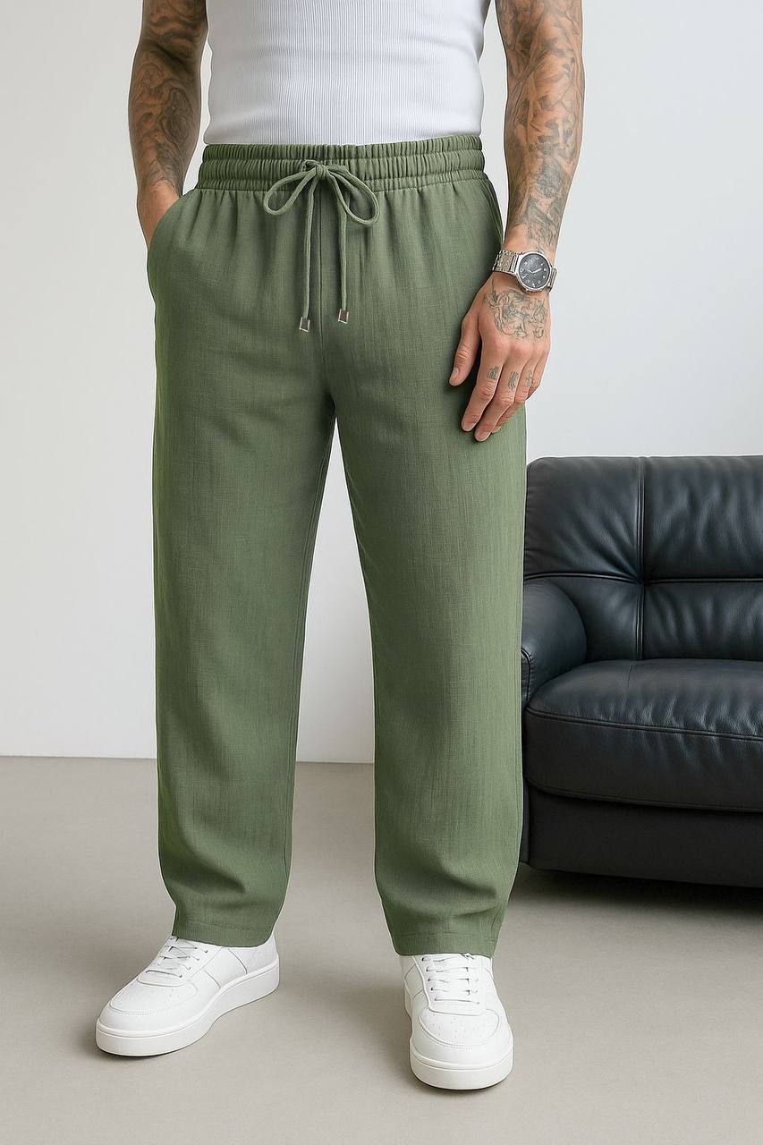 Otrizz Lenasso Müslin Kumaş Baggy Pantolon